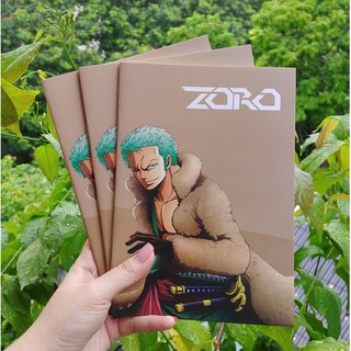 1 quyển vở Zoro bìa nâu khổ A5 - vở kẻ ngang - vở học sinh