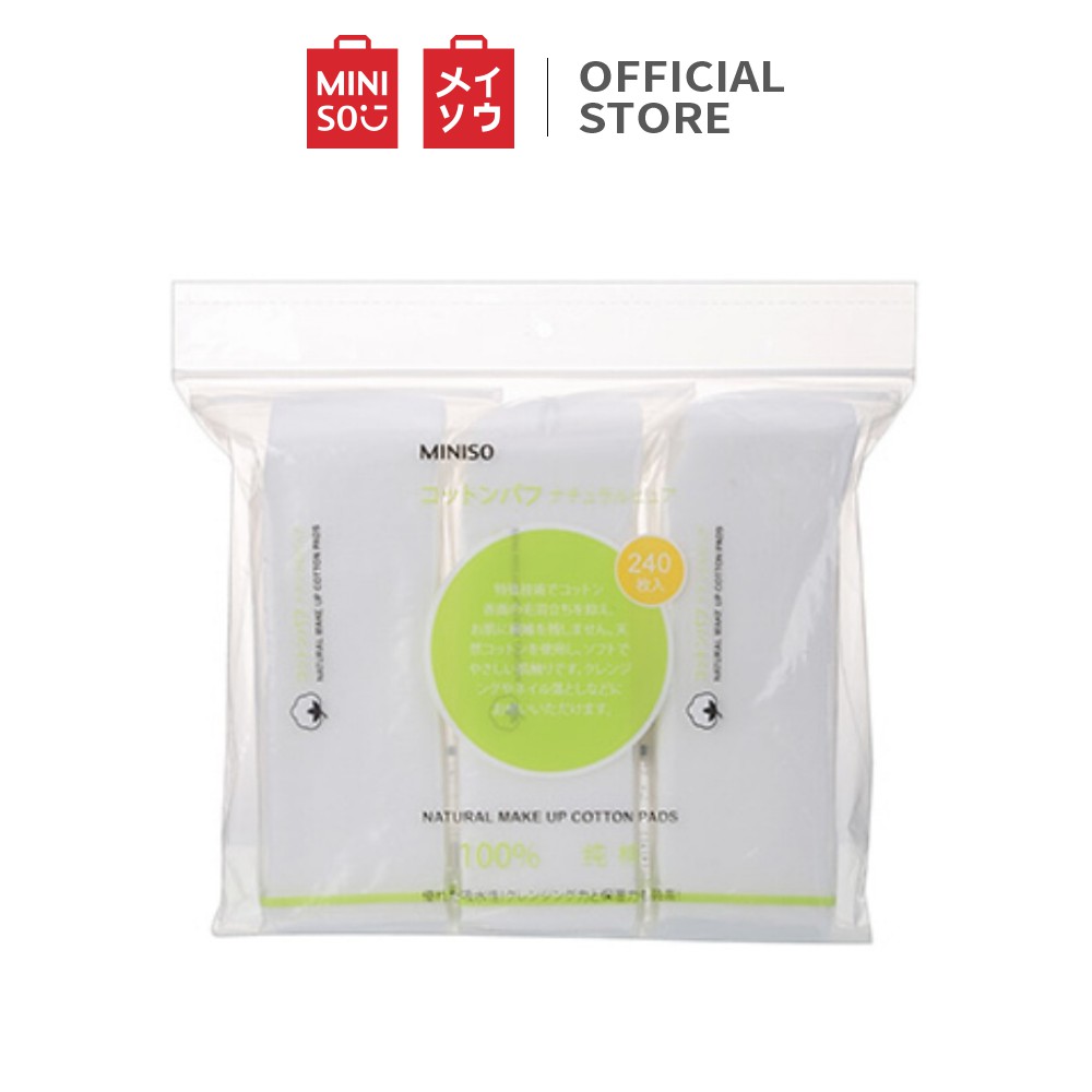 [Mã MINI11FFF giảm 5% đơn 150K] Bông tẩy trang Miniso 240 miếng - Hàng chính hãng