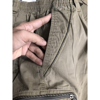 quần sọt kaki nhung 7 túi