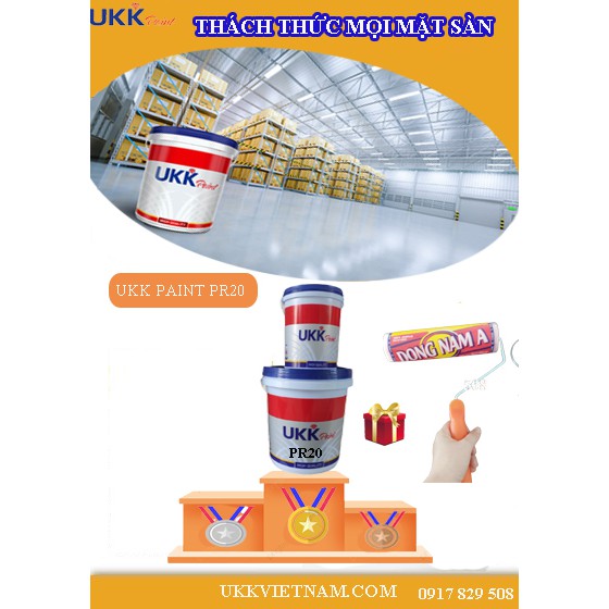 Sơn Lót Chống Ẩm- UKA PAINT PR20 Bộ 5kg