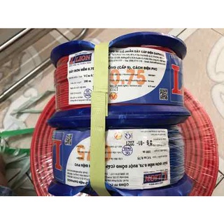 Dây điện đơn mềm Vcm0.75 LION có 24 ruột đồng - Cuộn 100 mét 