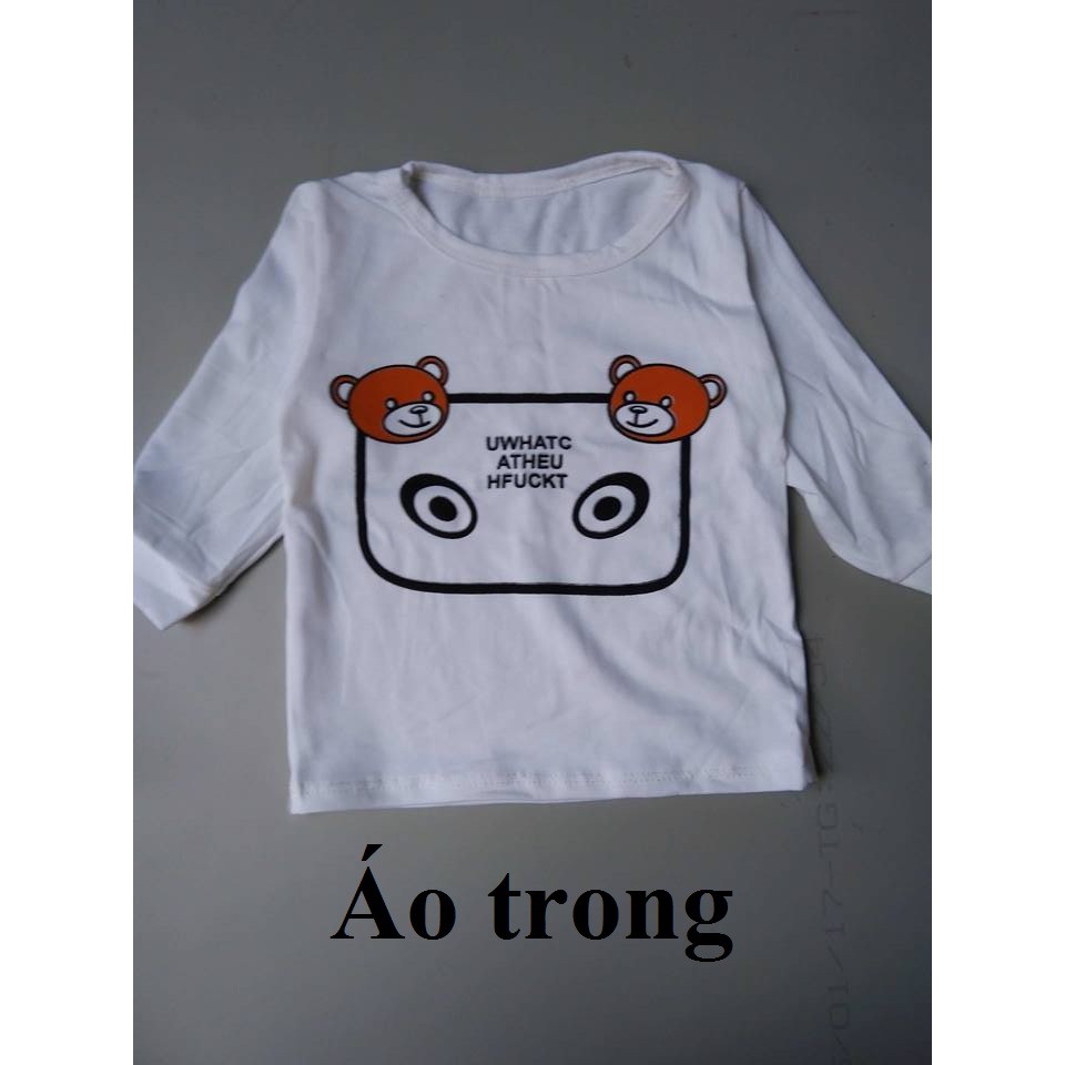SIZE 8-10KG: Bộ bé trai, bé gái: set gấu 3 chi tiết - G3CT