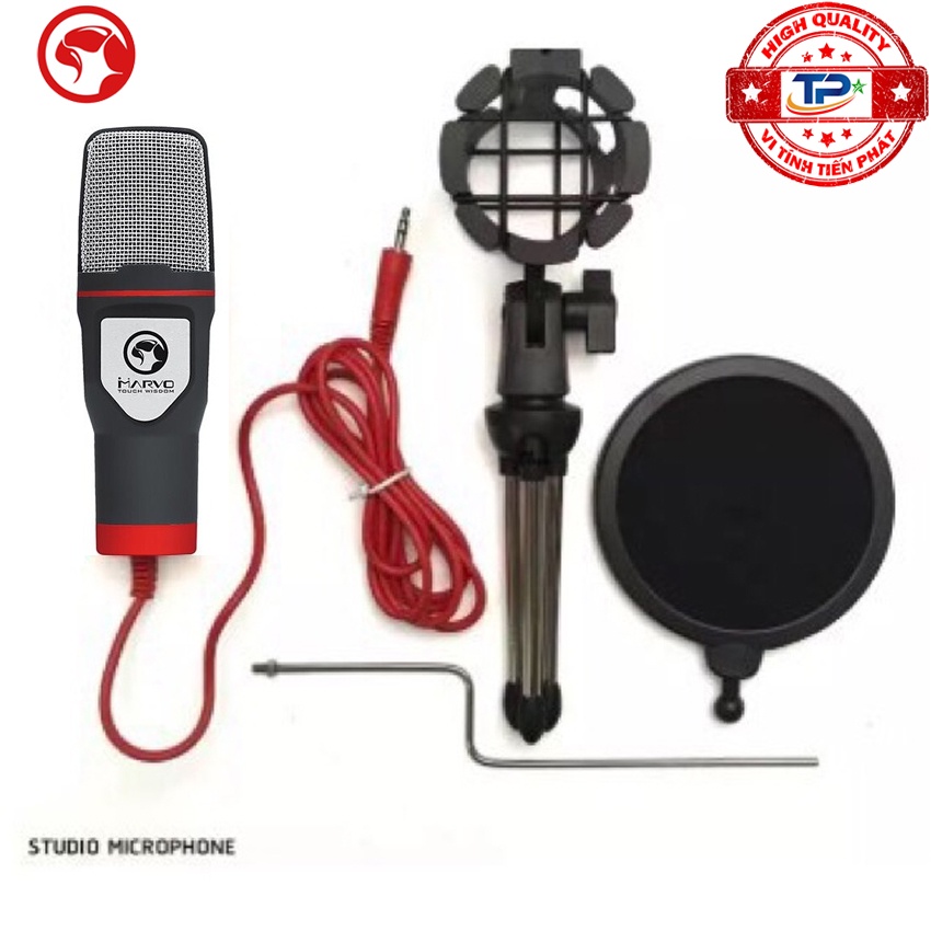 Studio Microphone Pro Marvo MIC-02 đẳng cấp chuyên nghiệp dùng hát karaoke, chat, ghi âm, đàm thoại... trên PC và Laptop