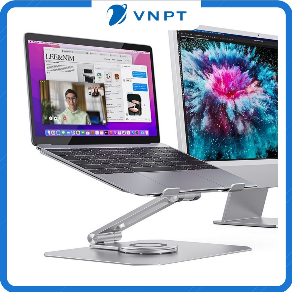 Boneruy L05 - Giá đỡ Laptop, Macbook, máy tính hãng  chân đế xoay 360 độ chắc chắn cao cấp cho máy 11 - 16 inch.