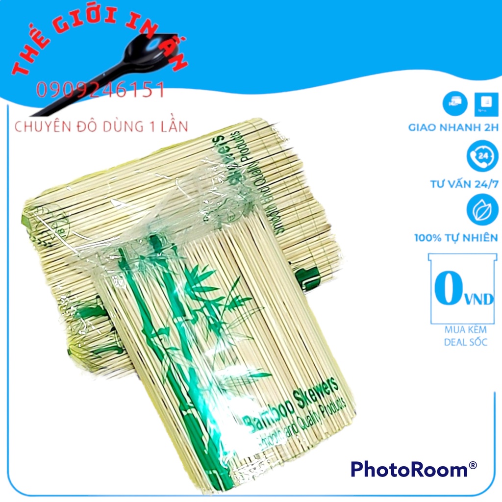 500g xiên que tre dung nướng đồ ăn, thịt nướng đủ size 15m, 20cm, 25cm - thegioiinan