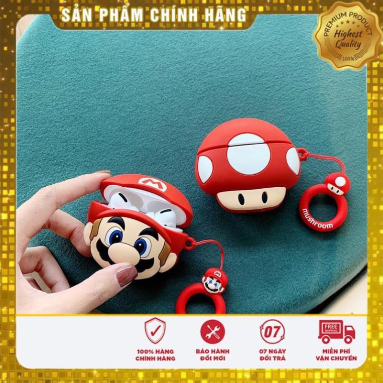 Airpods Case ⚡ Freeship ⚡ MARIO vs NẤM ⚡ Case Tai Nghe Không Dây Airpods 1/ 2/ i12/ Pro - Châts Case Store