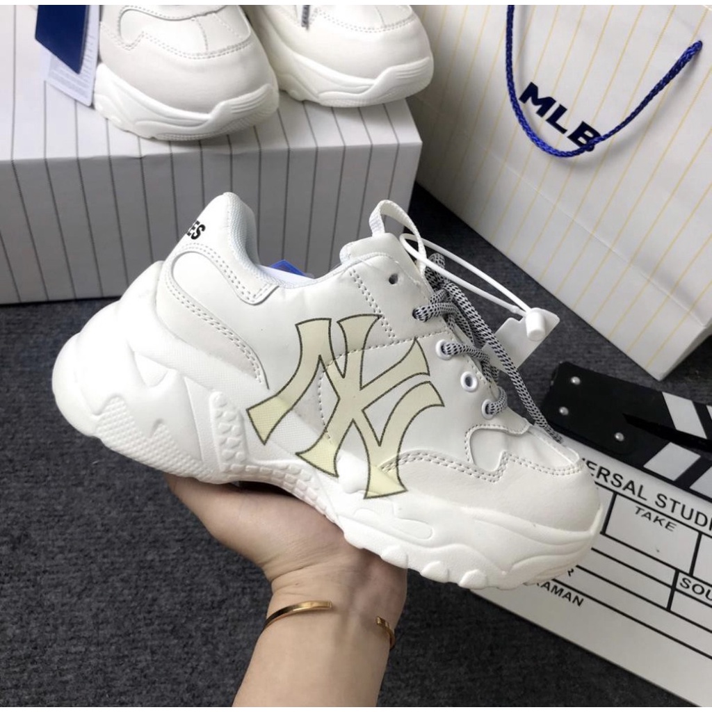 ⚡𝘽𝙖́𝙣 𝙂𝙞𝙖́ 𝙂𝙤̂́𝙘⚡ Giày sneaker,Giày 𝐌𝐋𝐁 NY chữ vàng [𝗙𝘂𝗹𝗹 𝗕𝗼𝘅 𝗕𝗶𝗹𝗹]  Giày thể thao độn đế kiểu dáng hàn quốc