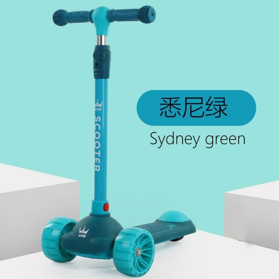 bán trước mới năm 2021Xe trượt Scooter trẻ em từ 2-12 tuổi bé trai và gái ván ba bánh nhấp nháy có bàn đạp âm