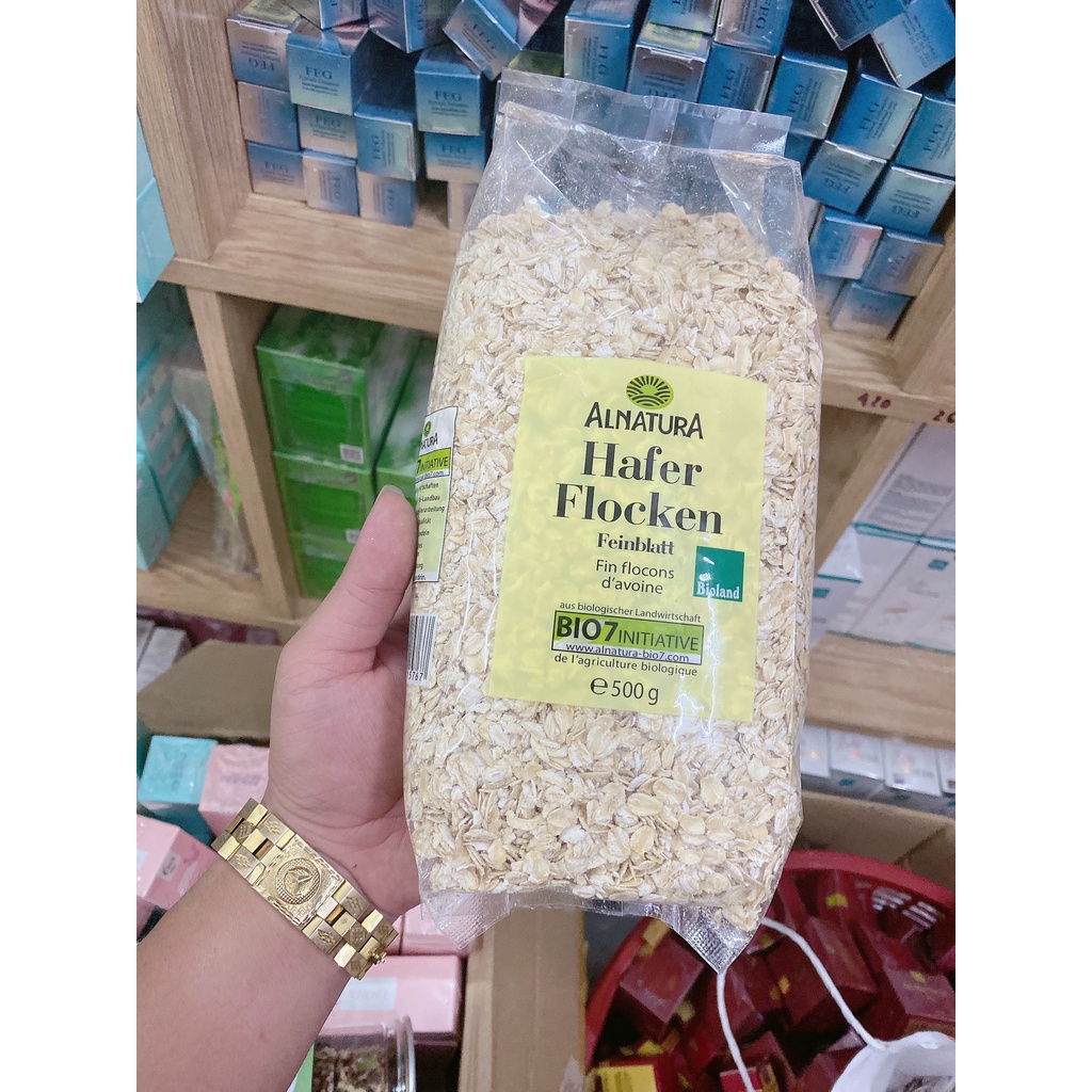 yến mạch hafer flocken bịch 500gr ăn kiêng hiệu quả