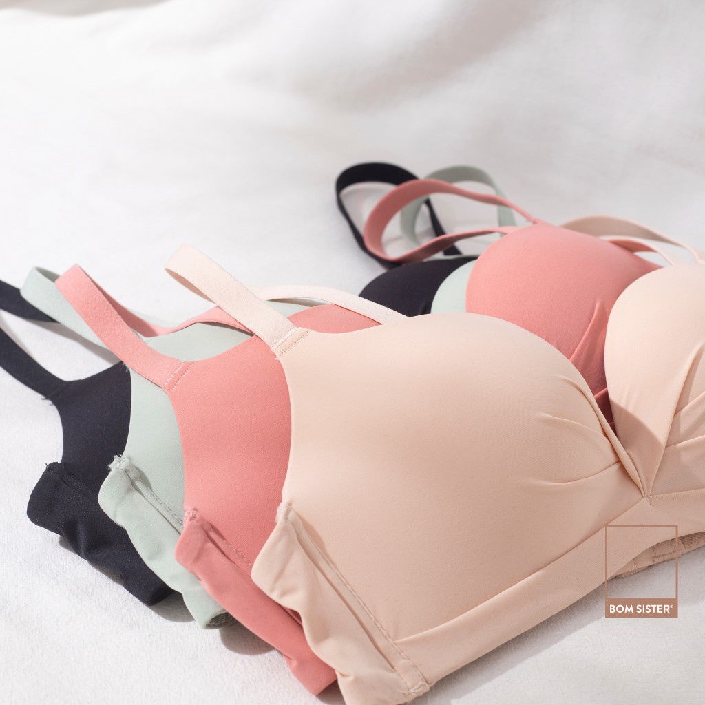 [Mã FARSBRBOM1 giảm 10% đơn 99K] Áo lót mút mỏng thun lạnh không gọng màu trơn nâng ngực tự nhiên BOM SISTER A3566 | BigBuy360 - bigbuy360.vn