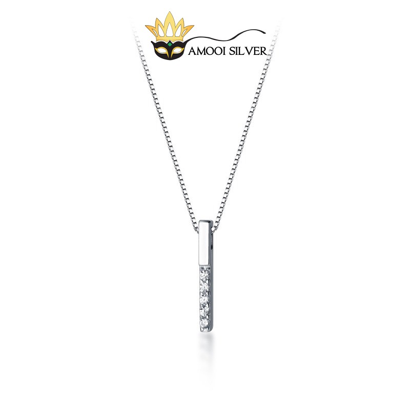 Dây chuyền bạc S925 chữ I love U - Amooi Silver AD98