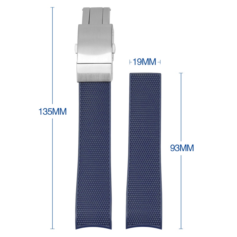 Dây Đeo Cao Su 21mm Cho Đồng Hồ Longines Conquest L3