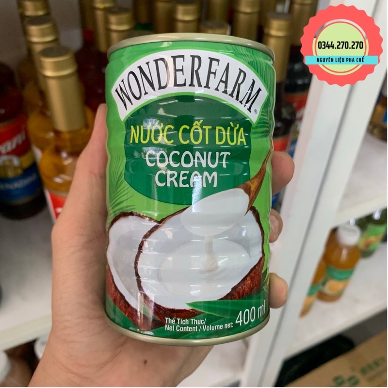 [Mã 55FMCGSALE1 giảm 10% đơn 250K] Nước cốt dừa Wonderfarm 400ml