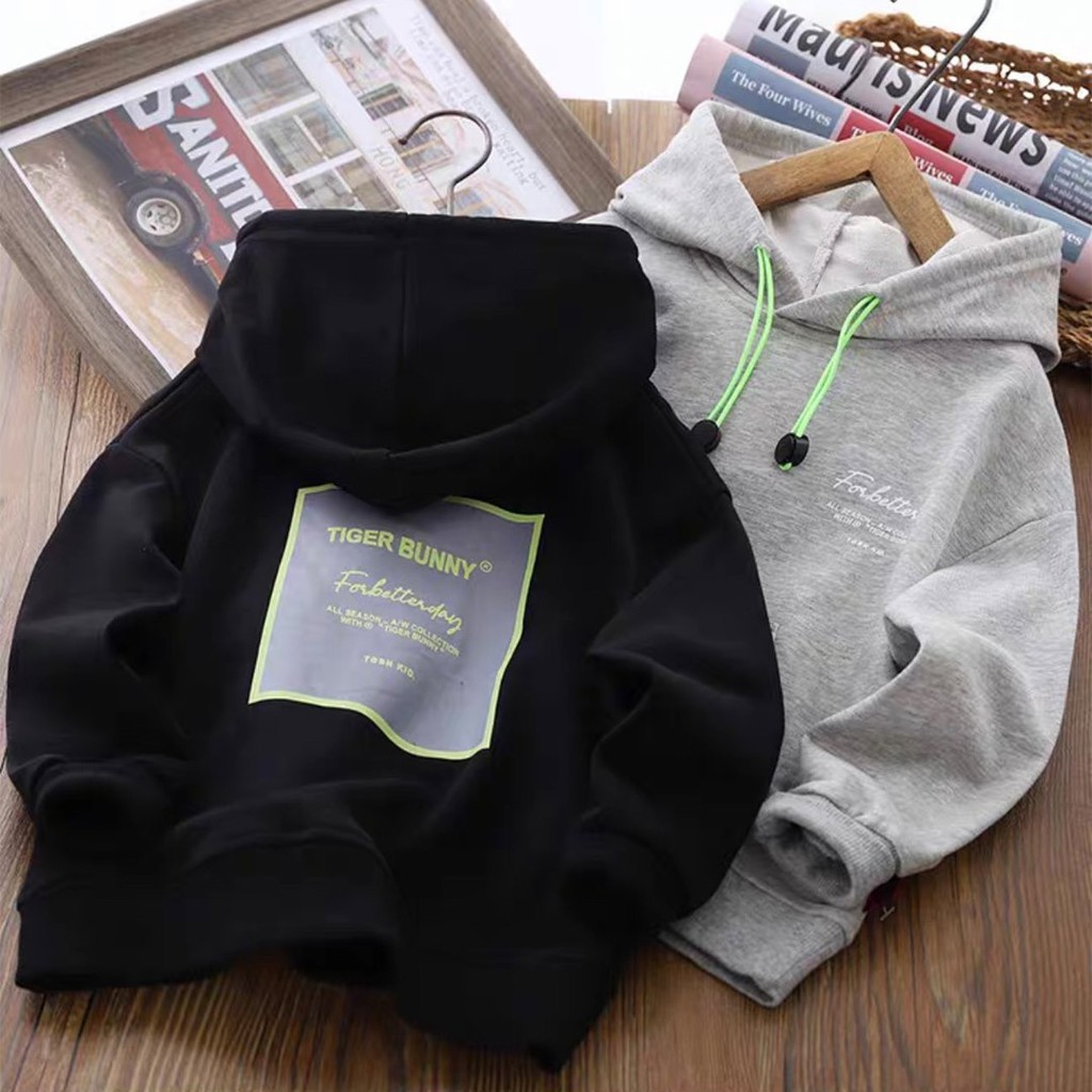 Áo hoodie cho bé trai gái size đại từ 6-65kg áo khoác nỉ thu đông trẻ em - TIGER BUNNY