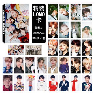 Hộp ảnh Lomo BTS mẫu mới  bộ ảnh hộp 30 ảnh thẻ hình nhóm nhạc idol Hàn quốc quà tặng xinh xắn dễ thương