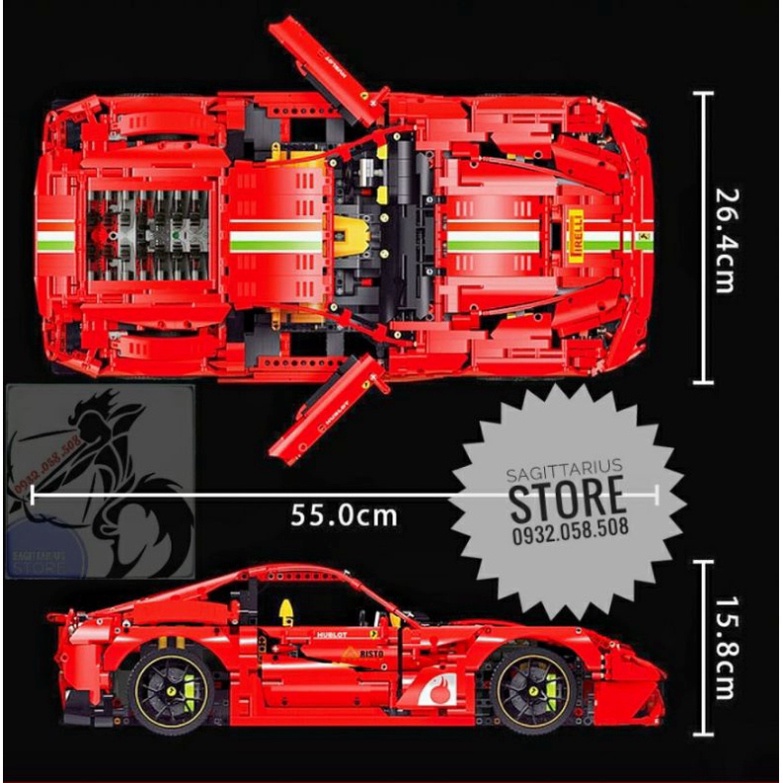 Lego 18K Super K100 Lắp Ráp Siêu Xe Ferrari F12