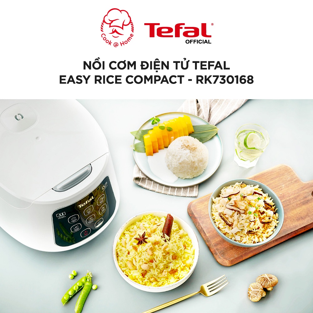 Nồi cơm điện Tefal Easy Rice Compact RK730168 - 600W, 1L