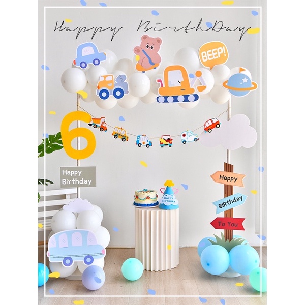 Trụ bóng trang trí hình chữ nhật dễ tháo lắp trang trí sinh nhật