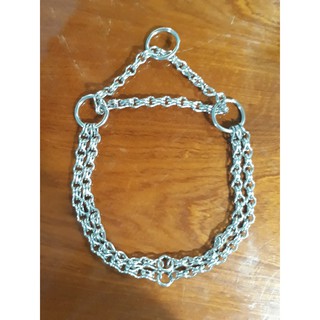 Vòng cổ inox đôi cho chó
