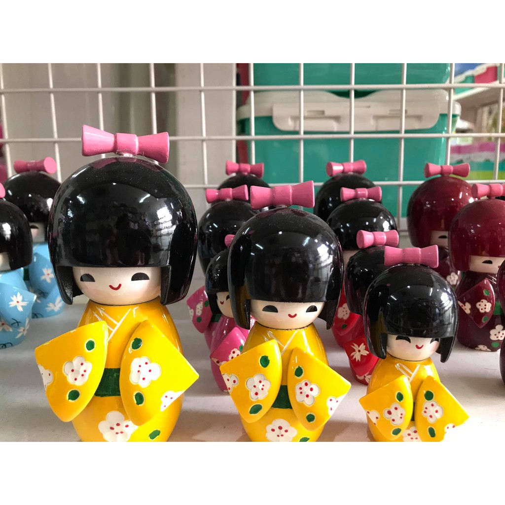 Bộ 3 búp bê gỗ Kokeshi Nhật | BigBuy360 - bigbuy360.vn