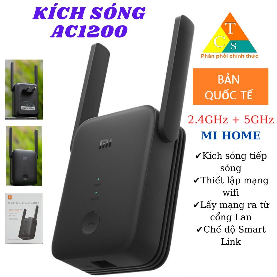 Kích sóng wifi Xiaomi AC1200 Mi wifi range extender Bộ kích wifi Xiaomi Quốc tế