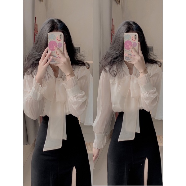 ÁO SƠ MI NỮ NƠ CỔ ĐÍNH NGỌC ( ẢNH SHOP TỰ CHỤP/XEM THÔNG TIN ÁO Ở PHẦN MÔ TẢ)
