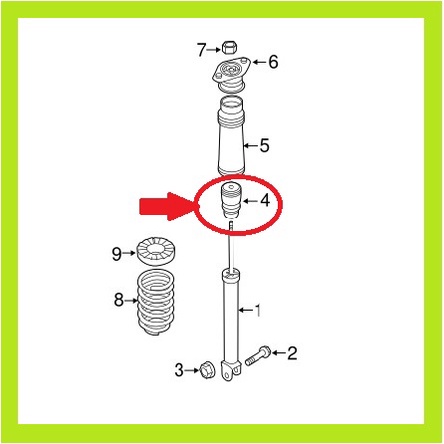Tăm bông giảm sóc sau Kia Morning,Hyundai I10