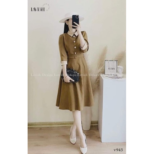 VÁY NHUNG PHỐI CỤC BỌC ĐAI EO