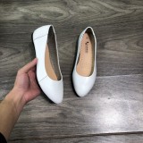 Giày búp bê nữ mũi nhọn Lunashoes 1075 mũi nhọn da thật cao cấp nhiều màu (BH 24TH)