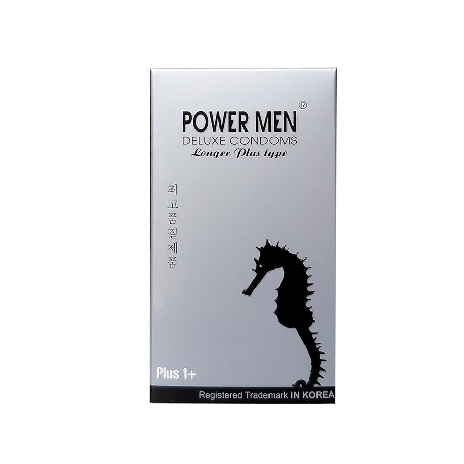 Bao Cao Su Powermen Longer Plus Gân Gai, Chống Xuất Tinh Sớm Hộp 12 bcs