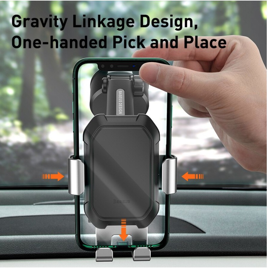 Giá Đỡ Điện Điện Thoại Baseus 360 Độ Ly Hút Cực Mạnh Gắn Xe Oto (Baseus Tank Gravity Car Mount Holder With Suction Base)