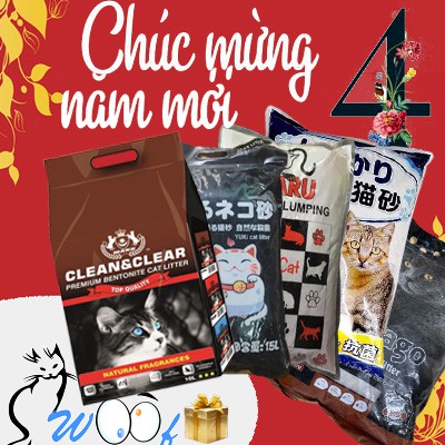 Cát mèo túi nhỏ 8l,5l rẻ nhất 40k