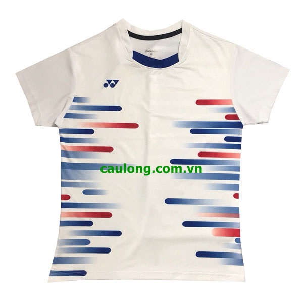 Áo Cầu Lông Nam Nữ Cổ Tròn Yonex 7747 Màu Trắng