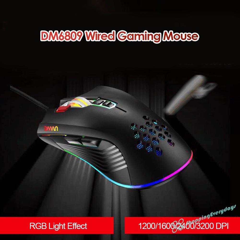 Chuột Dây Chơi Game Sv Dm6809 3200dpi
