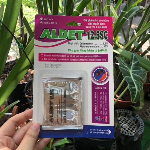 ALDET 12.5SC 5ml - Chế phẩm diệt khuẩn, diệt côn trùng dùng trong y tế và gia dụng