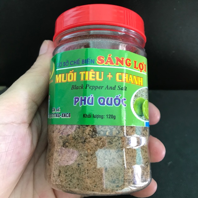 Muối tiêu chanh Sáng Lợi 120gr- ĐS Phú Quốc mua 10 tặng 1