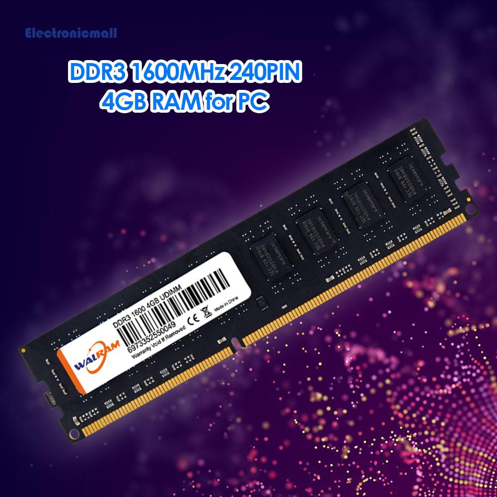 Bảng mạch bộ nhớ RAM 4GB 1600MHz DDR3 240 Pin dành cho PC | BigBuy360 - bigbuy360.vn