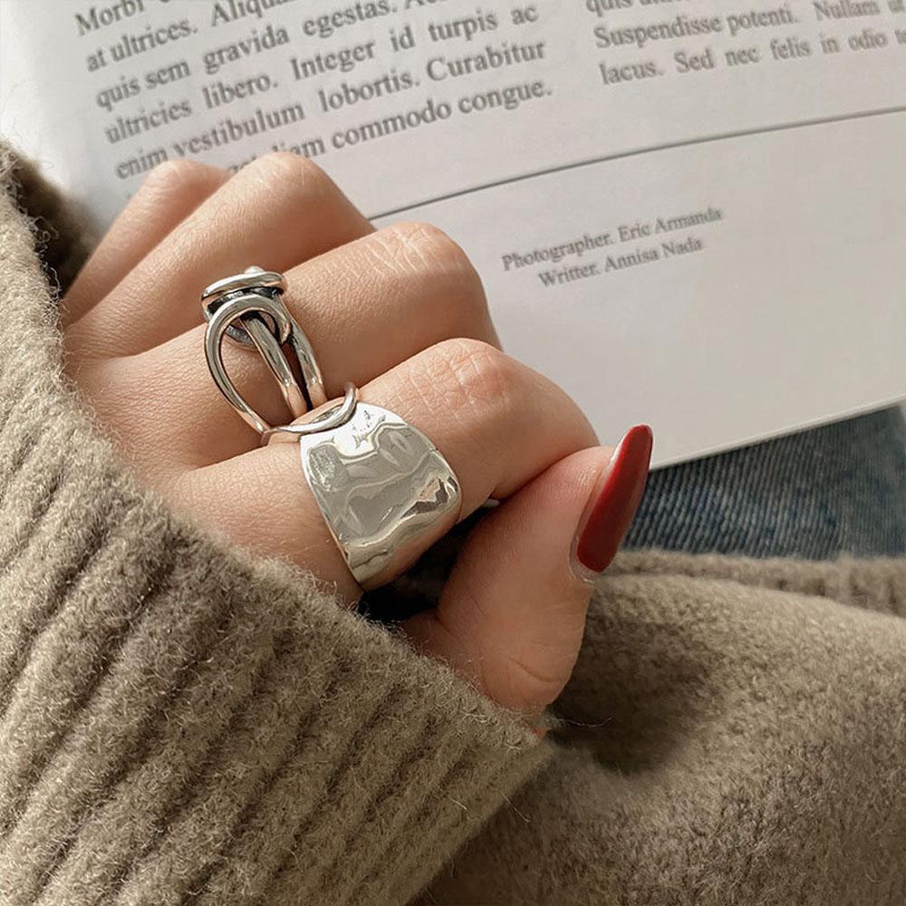 Nhẫn Thiết Kế Thắt Nút Độc Đáo Sáng Tạo Có Thể Điều Chỉnh