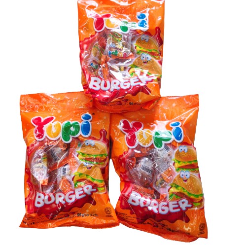 Kẹo Dẻo YuPi Burger 96gr Gồm Nhiều Lớp Kẹo Dẻo Nhiều Màu Sắc