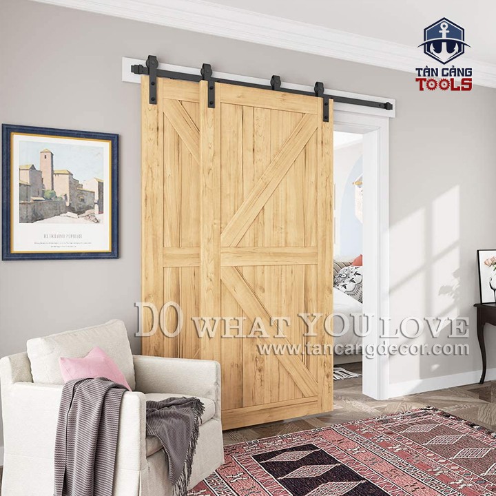 Phụ kiện Cửa Lùa 2 Cánh Đôi Barn Door