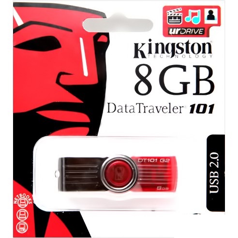 USB 2.0, 3.0 Kingston DataTraveler 101 dung lượng  4G, 8G, 16G( bảo hành 12 tháng)