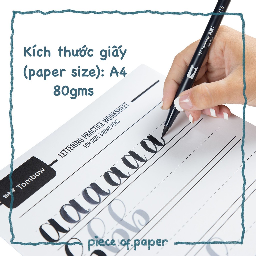 Combo 7 Bộ Luyện Chữ Calligraphy Tombow
