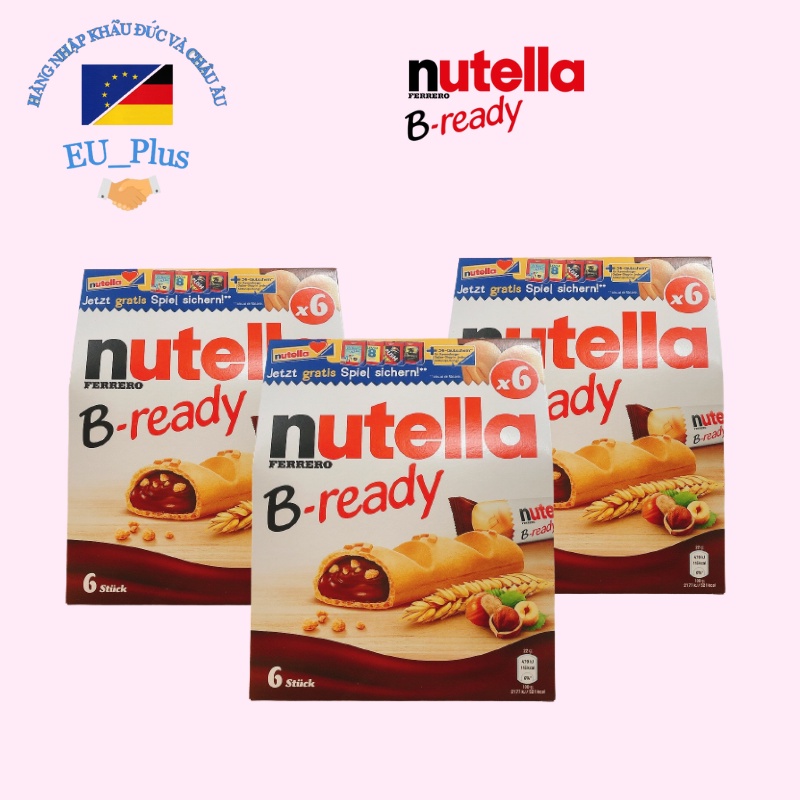 Bánh Nhân Socola Nutella B-ready Đức 132g - Mẫu Mới 2022
