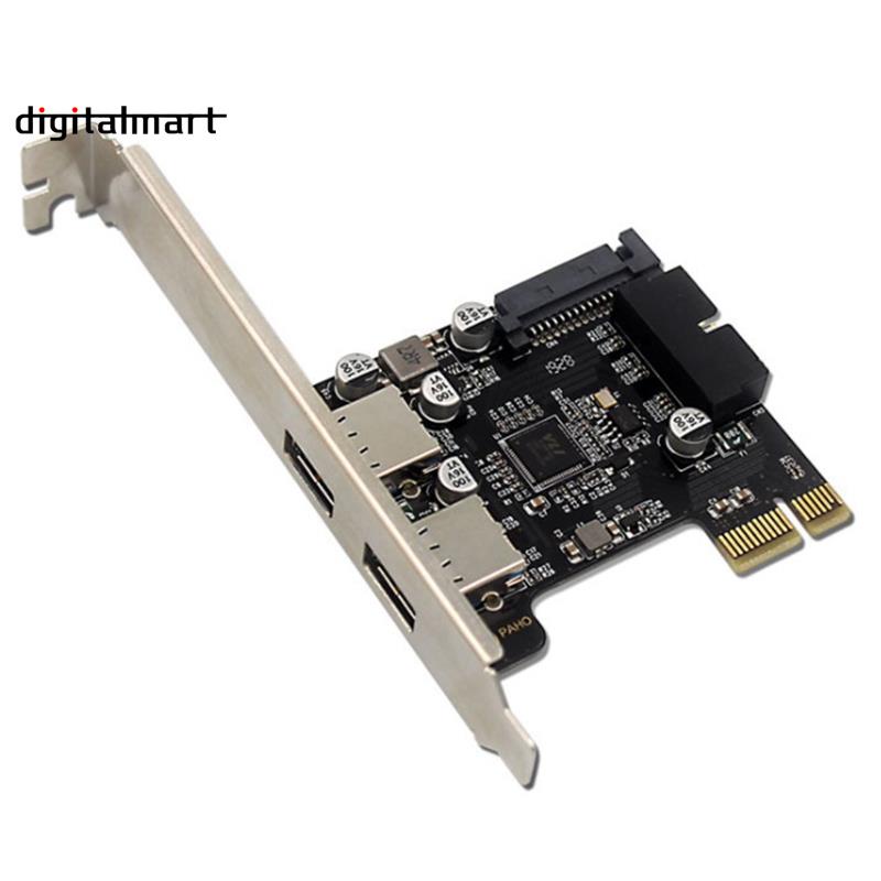 Card Mở Rộng Pcie To Usb3.0 Quad-Port 19pin / 20pin Pci-E X1 X4 / X8 / X16 Khe Cắm Thẻ