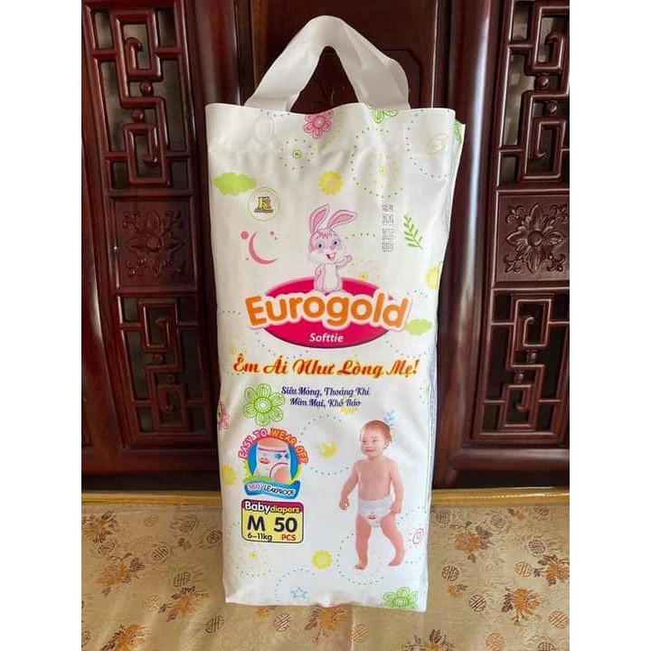 Bỉm & Tã - Quần Eurogold Xuất Nhật Full Size M,L,XL,XXL,XXXL, 4XL/ 1 Bịch có 50 Miếng