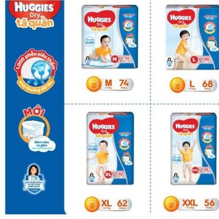 Tã Quần Huggies M74,L68,XL62,XXL56
