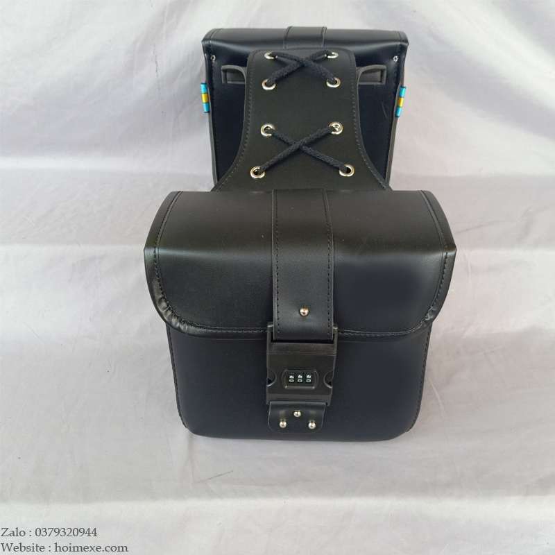 Cặp Túi Da Treo Hông  Xe Máy, Túi Đựng Đồ Cho Mô Tô, 2 Túi Hành Lý Treo Xe