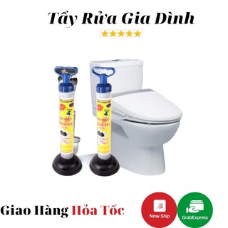 Bơm Thụt Đa Năng PULL - PUSH Thông Thoát WC Chậu Rửa Đường Ống Cống Thoát