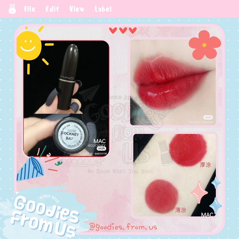 Son thỏi MAC Cockney SALE 50% !!