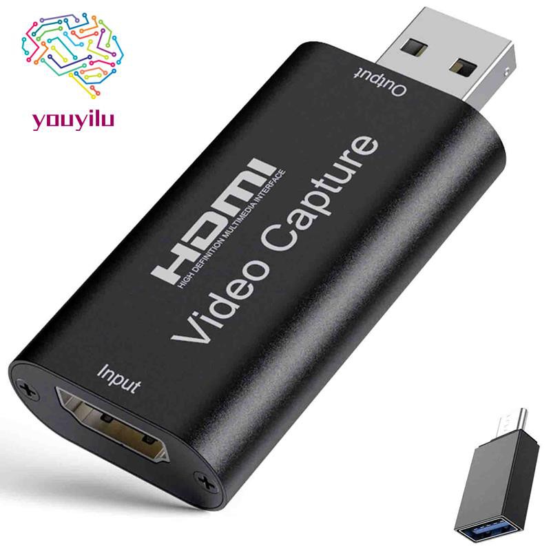 Audio Video Capture Cards,HDMI to USB 2.0/USB C Camcorder Action Cam